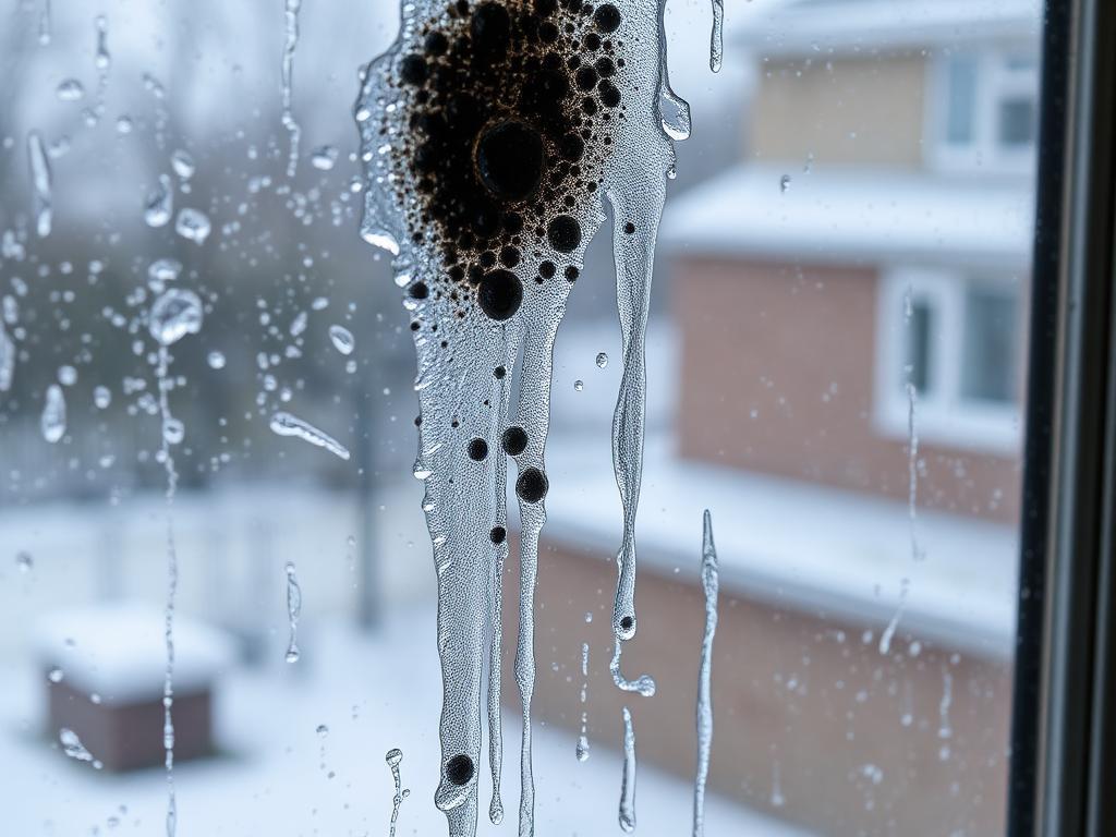 Condensation and mould on window glass